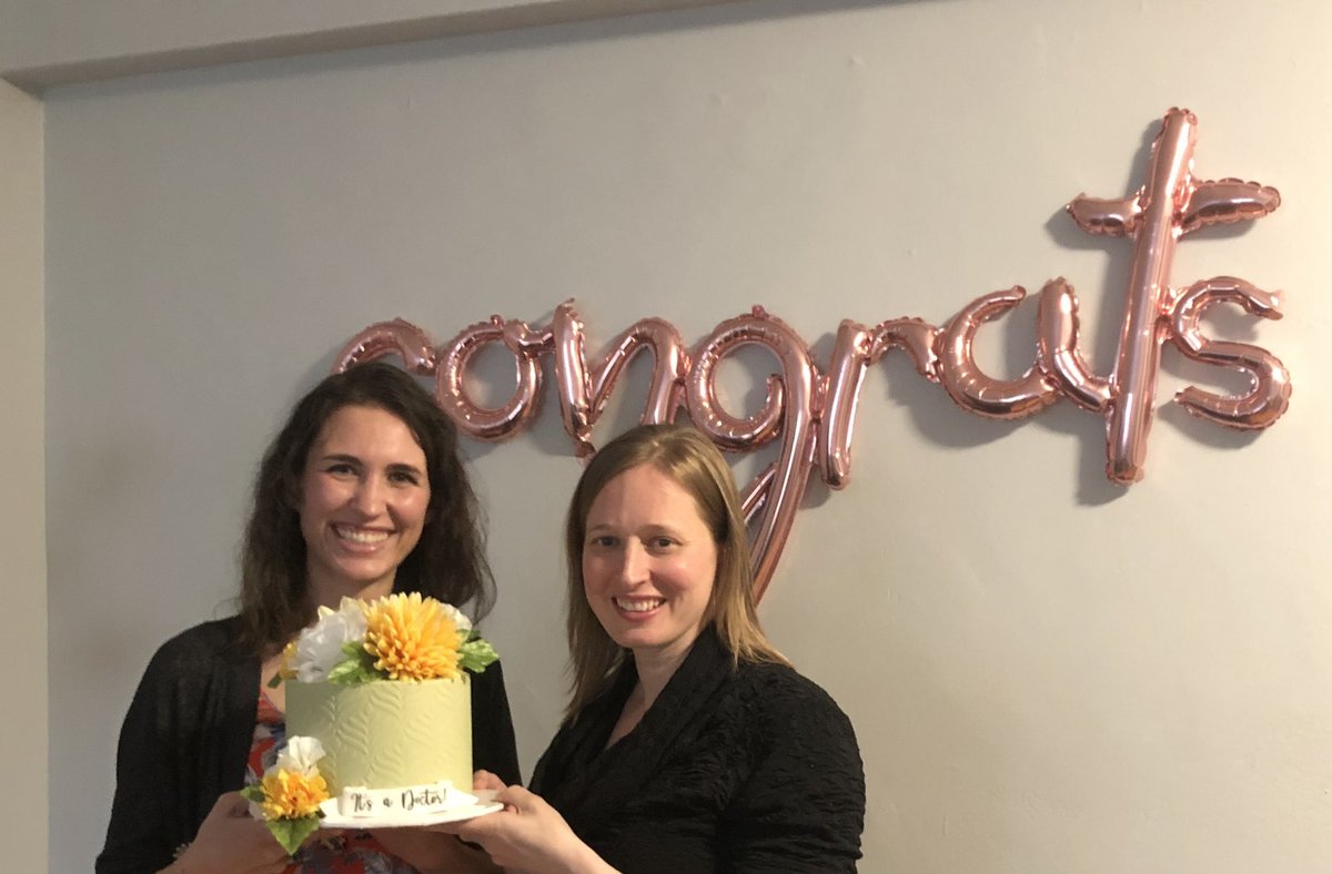 So proud of the newly minted Dr. <a href="/LVKremin/">Dr. Lena V Kremin</a> who defended her dissertation with panache this afternoon! Congratulations Lena!