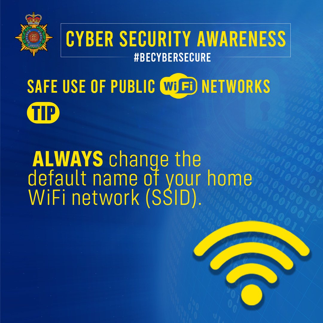 JDFSoldier's tweet photo. #Becybersecure and always make the right choices when protecting yourself against Cyber threats. Here's another tip on how to secure your home network from Cyber intruders.
#JamaicasDefenceForce #JDFStrong #BeCyberSecure #CyberDefence https://t.co/0zWAgvXX35