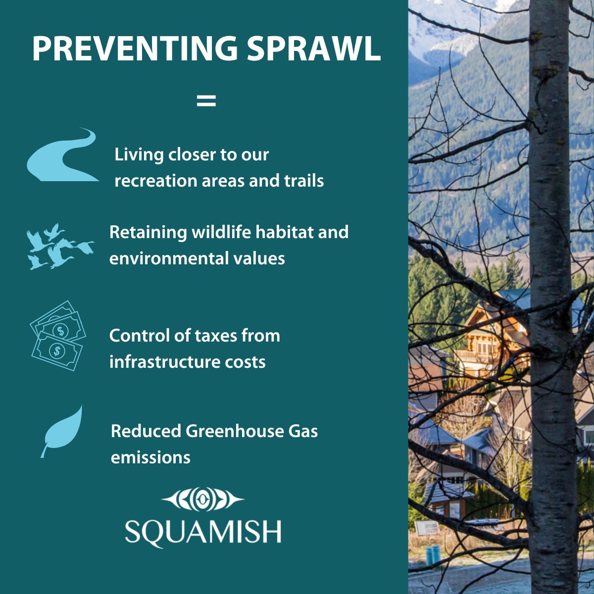 Squamishtown's tweet photo. 🤷‍♂️ Why is the District of #Squamish working to prevent sprawl in Squamish, amongst its growing popularity? Have a look 👀 https://t.co/4EjDzmZlif