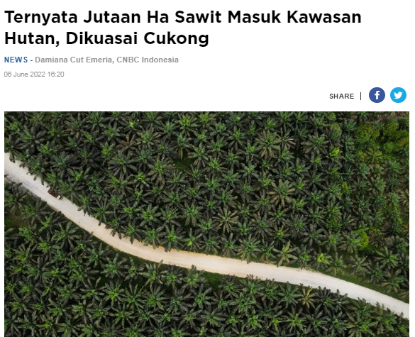 CakD3pp's tweet photo. Badan Pemeriksa Keuangan (BPK) menemukan, sekitar 2,90 juta ha lahan sawit Indonesia ternyata masuk kawasan hutan. Dan, tanpa izin bidang kehutanan, juga belum teridentifikasi subjek hukumnya

#PenguasaPenindasRakyat
#PenguasaPenindasRakyat https://t.co/SQ86nH6qun