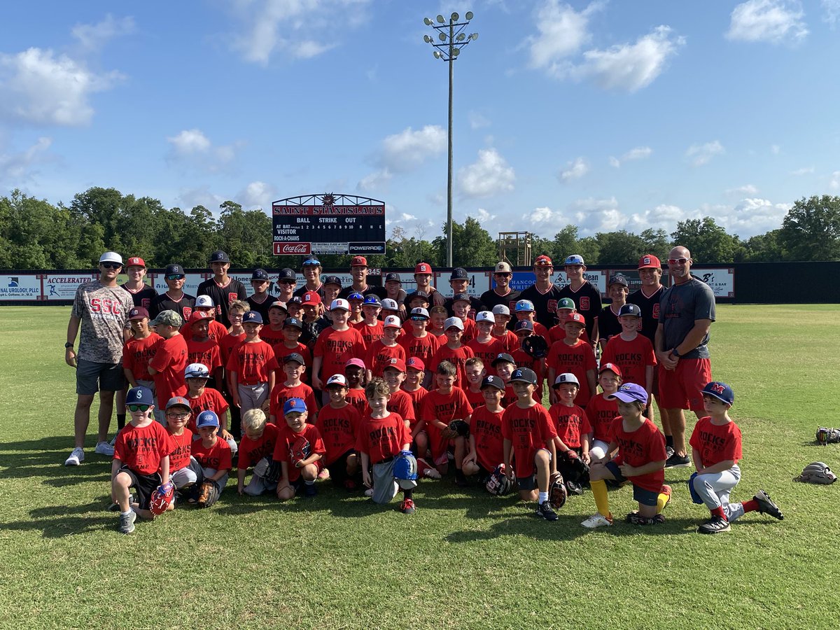 StStanBaseball's tweet photo. Great week of @StanislausRocks baseball Camp. Thank you to all the campers that participated. GO ROCKS!! #FutureRocks #Rackball2023 https://t.co/QZ9XDSxst2