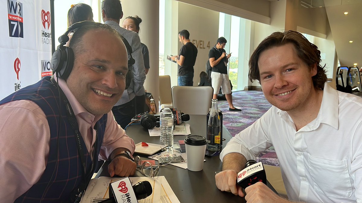 AriZoldan's tweet photo. .@syrupsid from @maplefinance with us today as we wrap up #consensus22 day 1 for @iHeartRadio and #WOR710. Discussing borrowing and lending for legitimate businesses. Super needed and interesting. #blockchain #financing https://t.co/tdBdfihfZ3