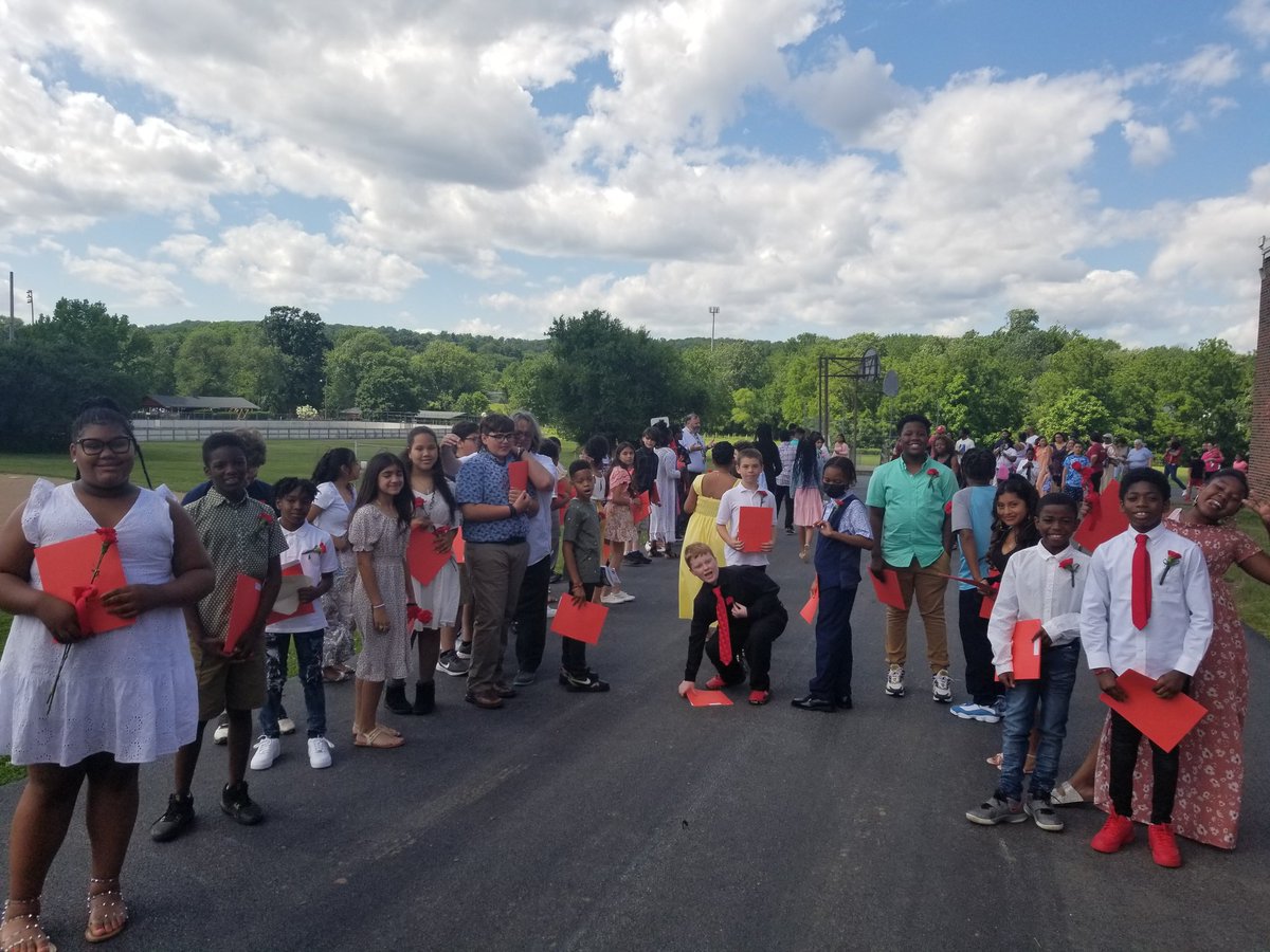 CASDCaln's tweet photo. So proud of our 5th grade students! We celebrated them as they transition to 6th grade! Continue to be kind, share your knowledge, show your compassion, and persevere! @CoatesvilleASD @PADeptofEd https://t.co/zXCY5err7Y