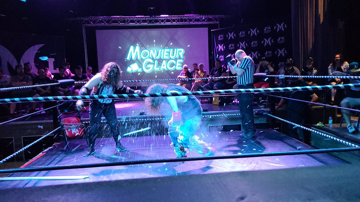 ringsidechops's tweet image. What a match between these 2. Tag team partners, opponents on this day. Brothers for life. @AlexanderKable #fearthebeard #fmlhardcore