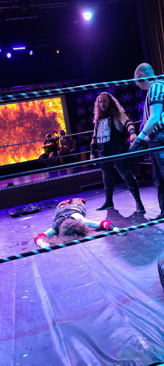 ringsidechops's tweet image. What a match between these 2. Tag team partners, opponents on this day. Brothers for life. @AlexanderKable #fearthebeard #fmlhardcore