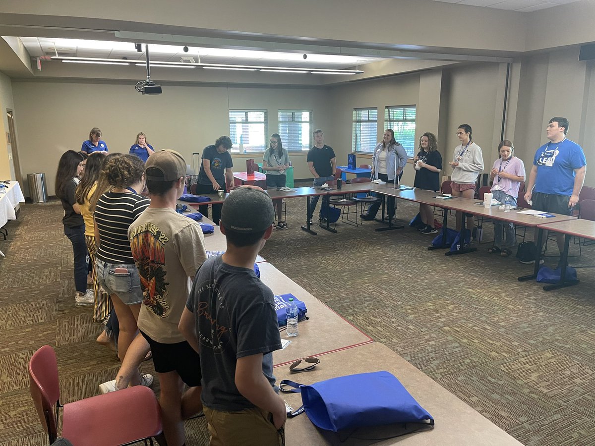 ASUBStudents's tweet image. Today, Dr. David Mayes, vice chancellor of Student Services, hosted newly selected Student Leadership Scholars for a summer retreat. Together with faculty/staff from academics and student services, new Student Leaders participated team building and #DISC assessment. #StudentLeads