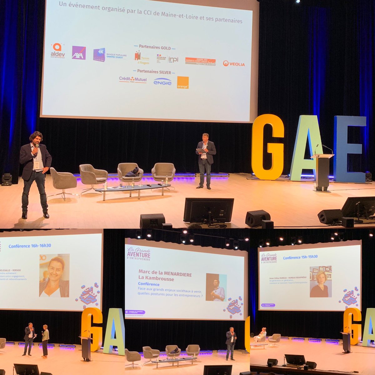 #gae49 9e édition avec un très beau palmarès #entrepreneuriat : merci aux 2800 votants du concours, aux 10 lauréats 😃, aux 14 pitcheurs 🤩@TheBattle49 , aux 17 #Entrepreneurs #pitchformoney, aux 40 #investisseurs sans oublier tous nos fidèles partenaires et les équipes👍 @CCI49