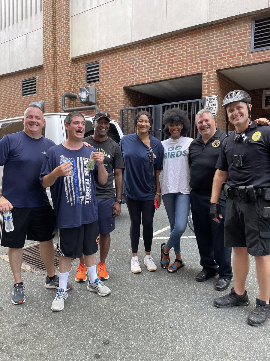UVAPolice's tweet photo. So proud to be able to take part in this year’s Special Olympics Heroes Run! An amazing group of local Special Olympians really put out the effort this evening! #specialolympicsva #torchrun #heroesrun https://t.co/QjOFuGsCm8