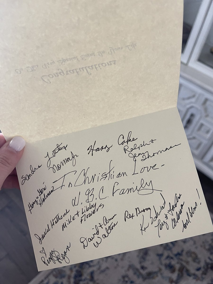 HannahTPharmD's tweet photo. My 94 year old grandmothers (who go to the same church) had their church send me a congrats card for getting my Masters 🥹 Sometimes you forget all the people who are cheering you on. 💜 https://t.co/XTEr51OOHr