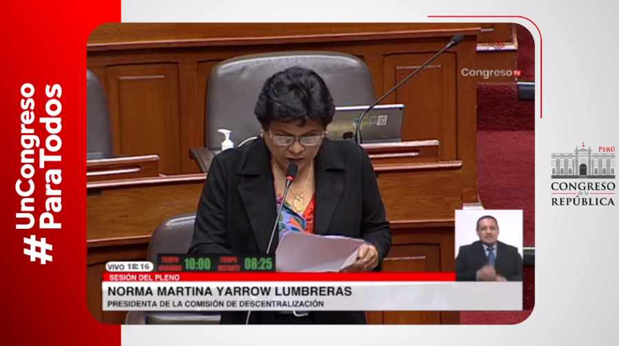 congresoperu's tweet photo. #PlenoDelCongreso I Se sustenta los PL 153, 824, y otros, que proponen declarar de interés nacional la creación de distritos en los departamentos de Cusco, Ayacucho, Puno, Cajamarca, Ucayali, Apurímac, Piura, Huancavelica, Lima, San Martín y Tumbes.

📌https://t.co/MckgHJrIxg https://t.co/LDYkIFMiH0