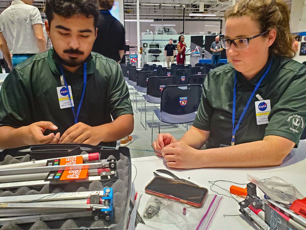 cerritoscollege's tweet photo. There's no problem, Houston! @cerritostospace #TeamFalcons is totally geeked at the #micrognext Student Team Prototype Testing at @nasajohnson @EloyOakley We're the only community college building a moon exploration tool! #smartypants #cerritoscollege #studentsuccess https://t.co/fyWdw40AkP