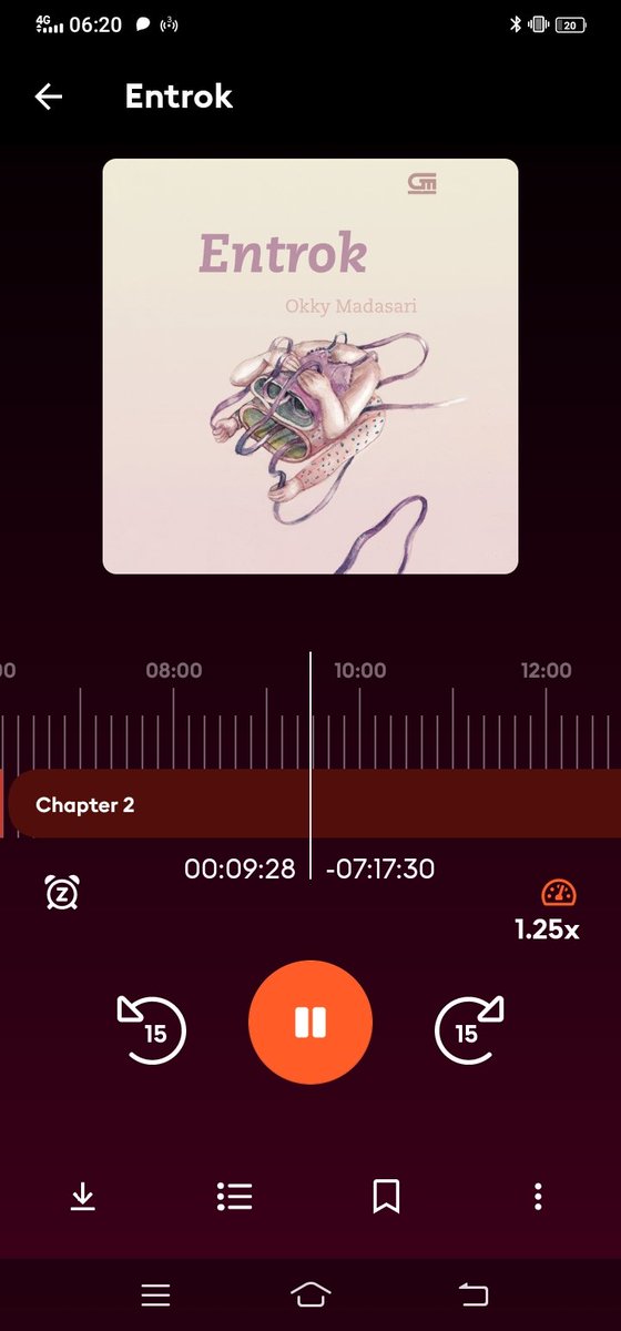 bibliohwa's tweet photo. Aku lagi dengerin audiobook Entrok karya @okkymadasari di aplikasi @StorytelID 😆

Suka banget sama aplikasi ini bisa dengerin buku dimana aja 🫶 https://t.co/pW6qA1m7Di