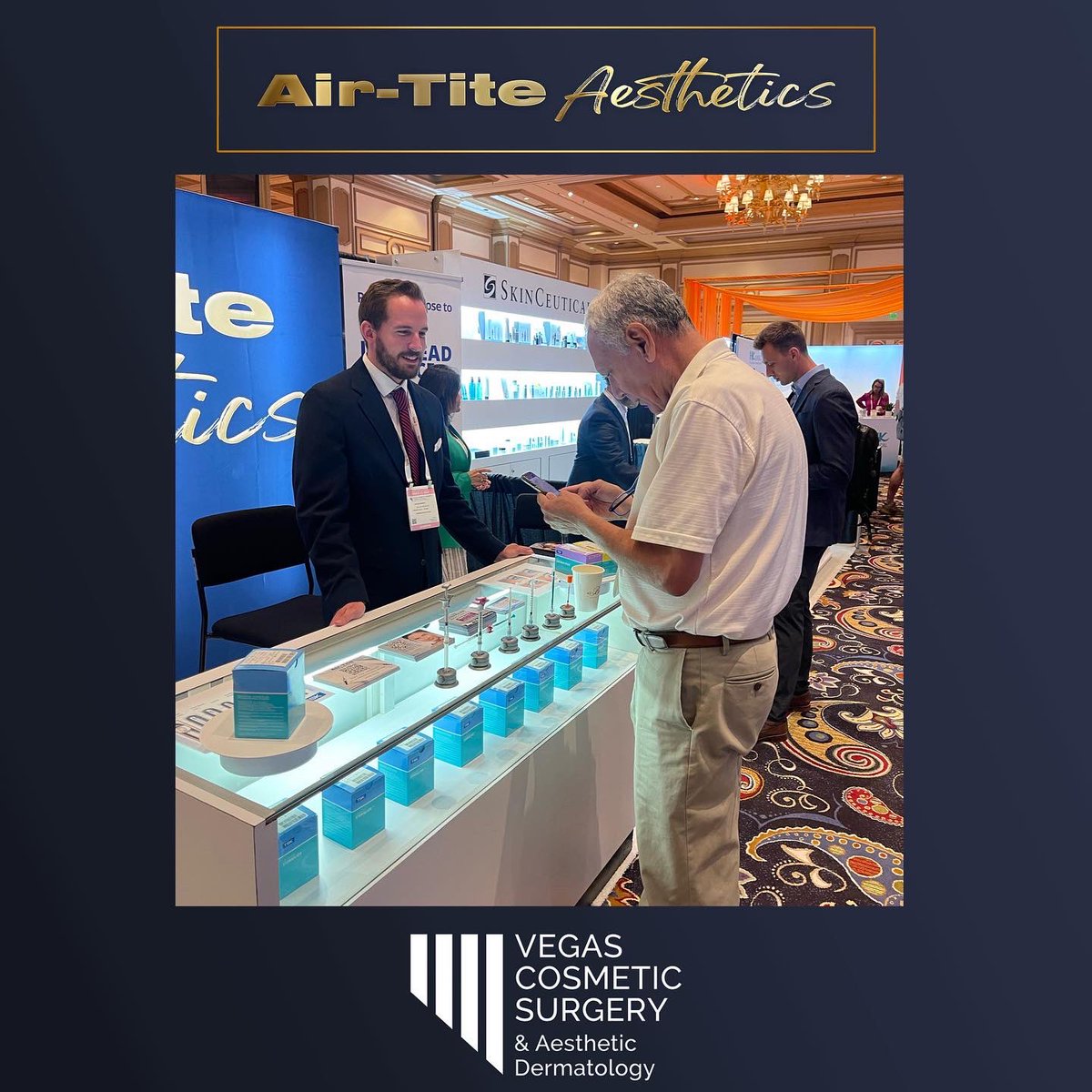 AirTiteProducts's tweet photo. Day 1 at the #VCS show! Come by booth 619 for special show pricing on our products!
#VegasCosmeticSurgery #CosmeticSurgery #PlasticSurgery #Dermatology #FacialPlasticSurgery #FaceLift #Antiaging #AestheticMedicine #MedicalAesthetics #MedSpa #Filler #Botox #LasVegas #VCS2022 https://t.co/ye8zK5si0k