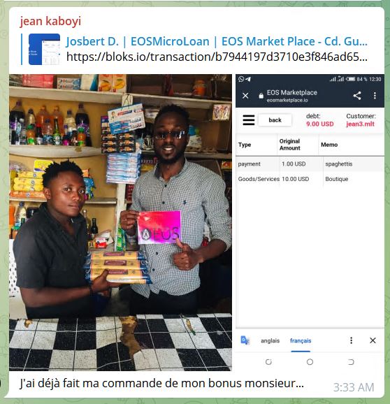 EOSPGLMLT_BP's tweet photo. @JeremyinKansas The EOS accounts can also be used to provide tracking information for deliveries. The Nigerian, Ugandan, and DRC communities are embracing EOS and WEB3.0. Adoption is coming it is plain to see. The ability to deploy code that everyone can use is going to disrupt. #MyvoteEOS #HuFi https://t.co/j6TsJS81Ox