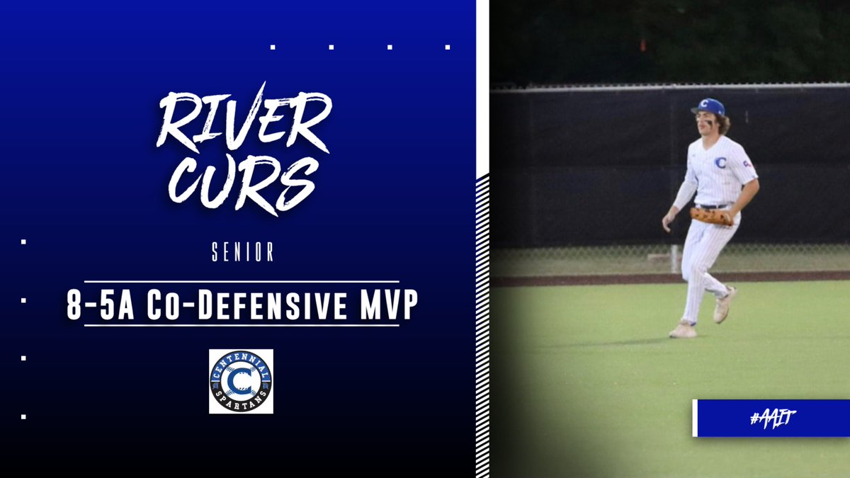 Congratulations to <a href="/RiverCurs16/">River Curs</a> for being selected Co-Defensive MVP in District 8-5A. River had a 1,000 fielding percentage with 3 assists. #AAIT