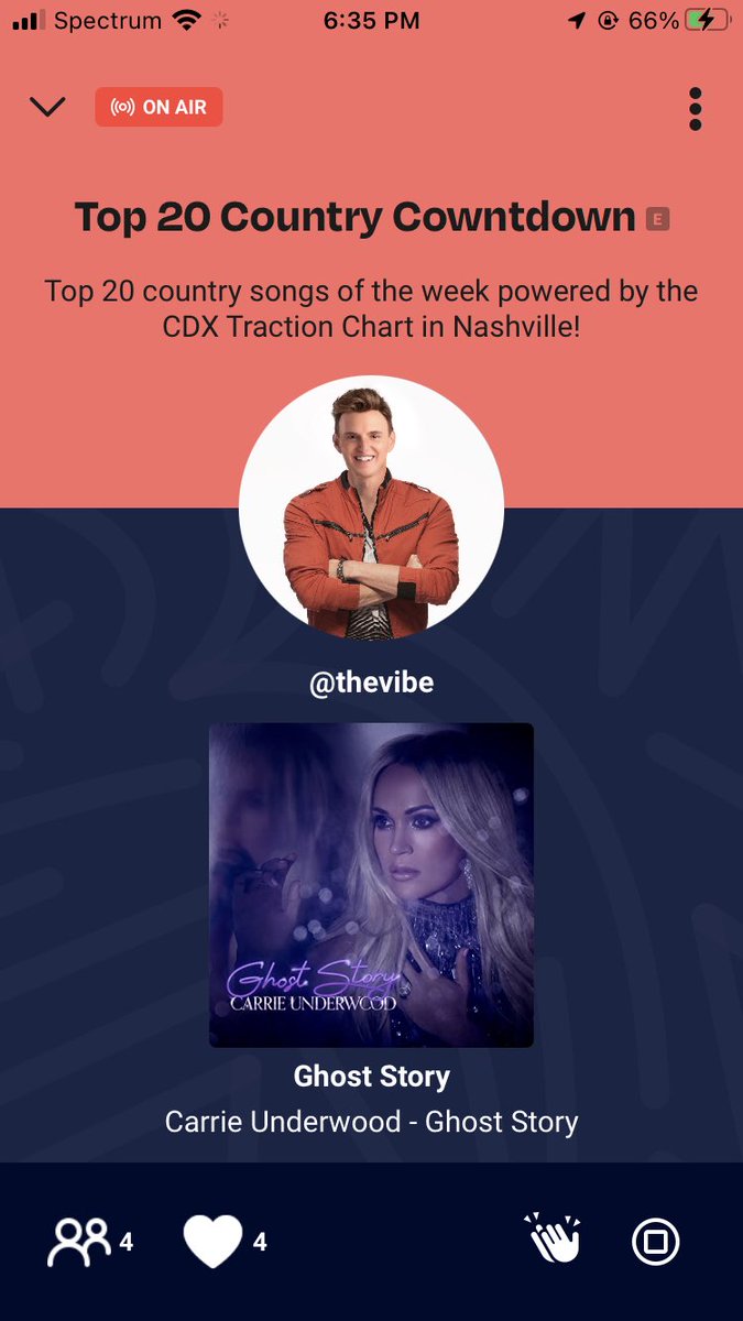 Yaaasssss been a <a href="/carrieunderwood/">Carrie Underwood</a> fan since her audition on <a href="/AmericanIdol/">American Idol</a> way back in the @OnAmp_ <a href="/VibeOnAir/">The Vibe</a> <a href="/CurtisBraly/">Curtis Braly</a>