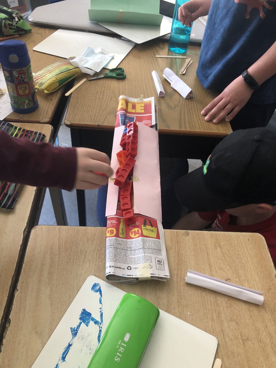 draperconnects's tweet photo. @DDSB_STEM centres are a bit hit this week! Yesterday we made bridges to help the sailors find food @SchoolAttersley https://t.co/vpfp8prZa4
