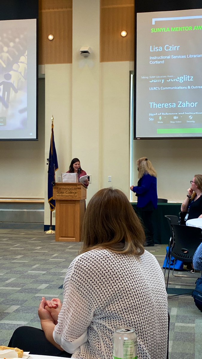 GreenleyLibrary's tweet image. Congratulations to our very own Librarian, Theresa @FarmingdaleSC @GreenleyLibrary for winning the #SUNYLA2022 Mentor Award! 🎉🎉🎉