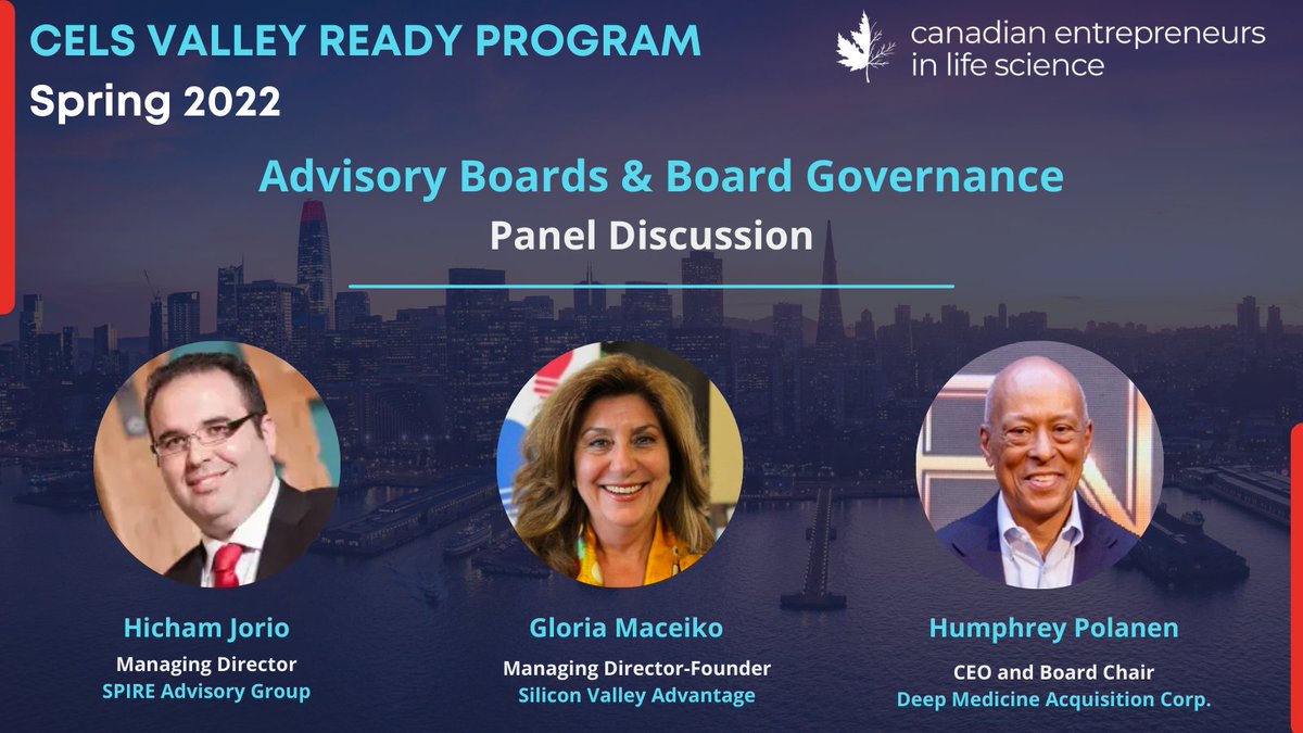 What comes to your mind when you hear #advisoryboards and #boardgovernance ?
To provide valuable insight on the importance of early advisors and setting up a Board of Directors, we are extremely delighted to welcome Gloria Maceiko, <a href="/zinojorio/">Hicham Jorio</a>  and <a href="/HPolanen/">Humphrey Polanen</a>!