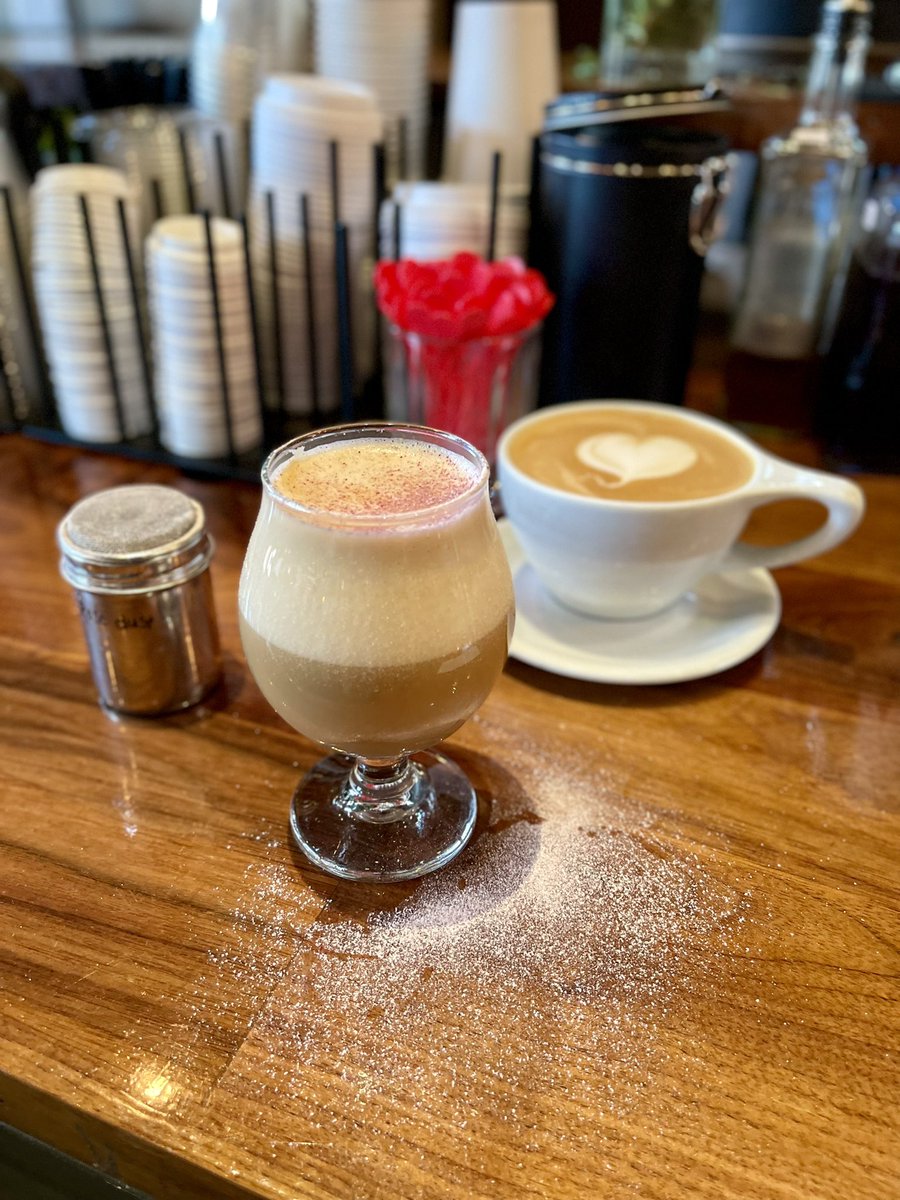archivesalem's tweet photo. Rose dust 🌹✨to finish this Beeches &amp; Blooms coffee special. 💐 Espresso &amp; macadamia orgeat made with rose water - served hot or iced - just pops with that color. ☕ 🤩

You’re invited to coffee 💌 every day 📅 7am – 10/11pm. https://t.co/WYguzISx15