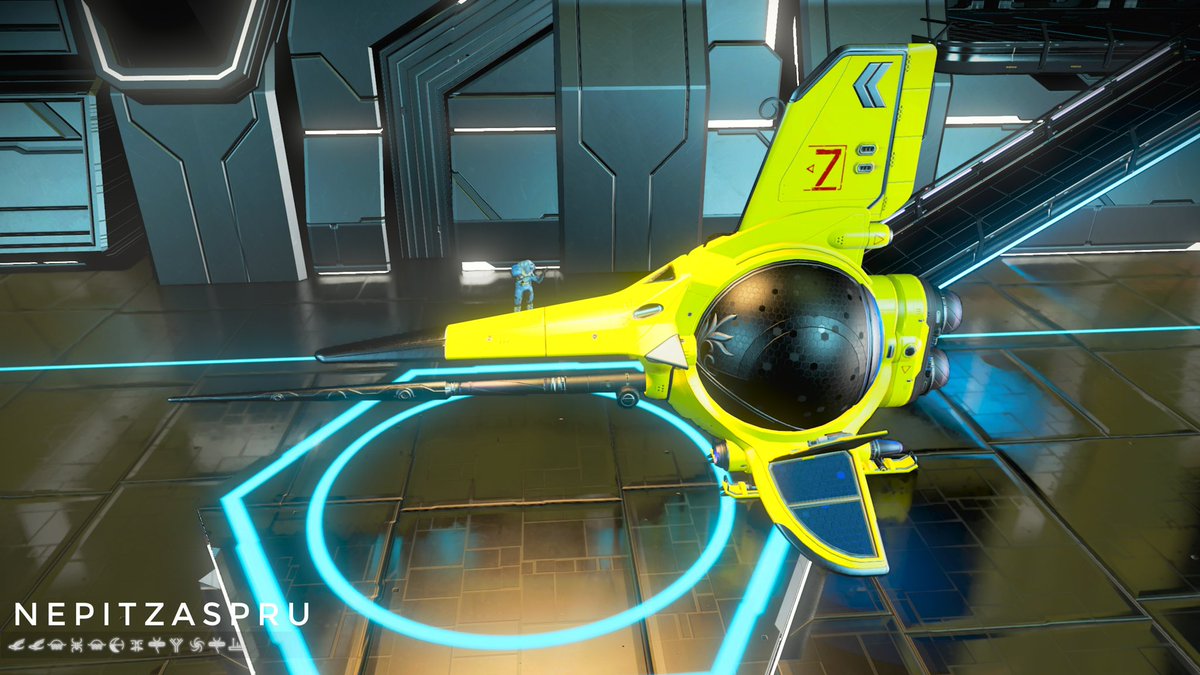 griggimon's tweet photo. EXOTIC Yellow Royal with Double Thrusters and Side Wings. #7.

#NoMansSky https://t.co/iXgcnOvmxi