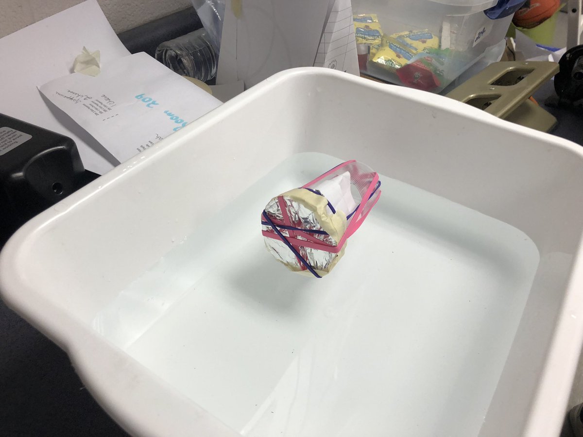 draperconnects's tweet photo. @DDSB_STEM centres are a bit hit this week! Today we sent messages in a bottle to help the sailors get rescued @SchoolAttersley https://t.co/nm0uBiEbfY