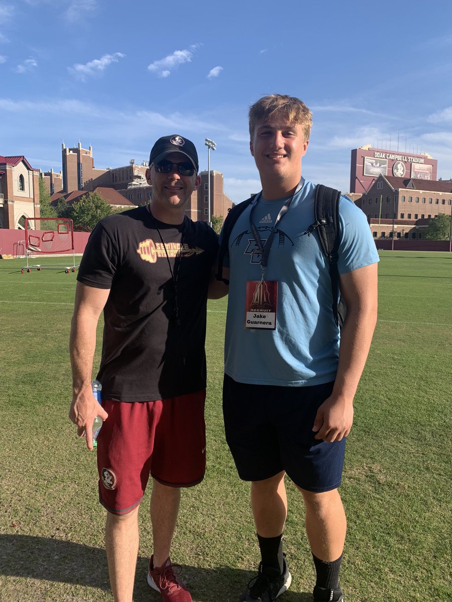 GuarneraJake's tweet photo. After a call with @CoachAAtkins I am blessed to have received an offer from Florida State University!!#GoNoles 🍢
@FSUFootball 
@FSU_Recruiting 
@Coach_Norvell 
@FSUCoachJP 
@CooperWilliams_ 
@Fertitta_Gabe 
@ChuckCantor 
@Price13Steve 
@PVSHARKSsports https://t.co/SxsTh8yo2i