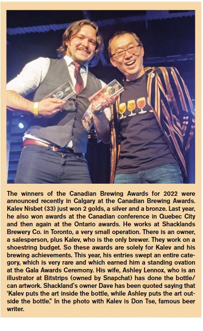 In other news, we forgot to mention that <a href="/TheDonOfBeer/">🍻🍻 Don Tse 🍻🍻</a> made it into the Toronto Estonian newspaper. This guy gets around! <a href="/EestiElu/">Eesti Elu / Estonian Life</a>