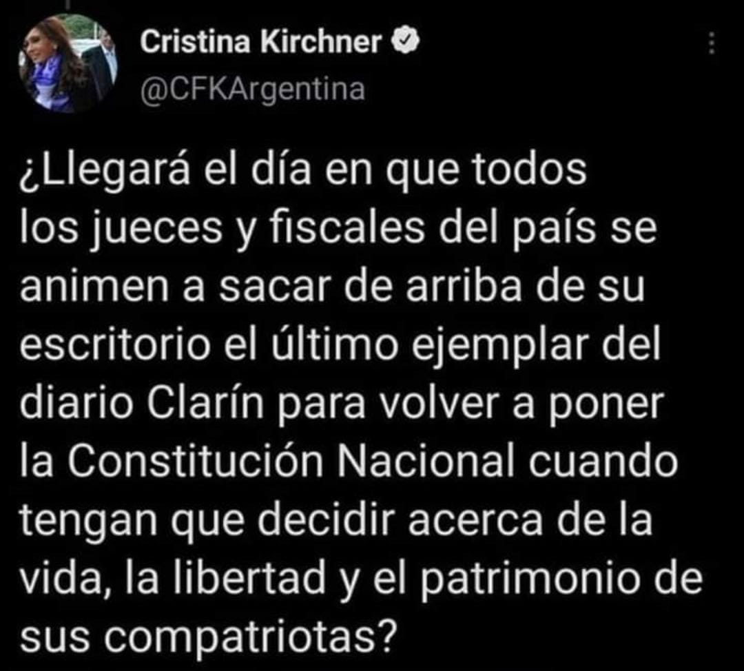 PatoPiffa's tweet photo. Siempre ELLA! 👏🏻✌🏻
@CFKArgentina  PRESIDENTA 🇦🇷 https://t.co/svVW0JNIC1