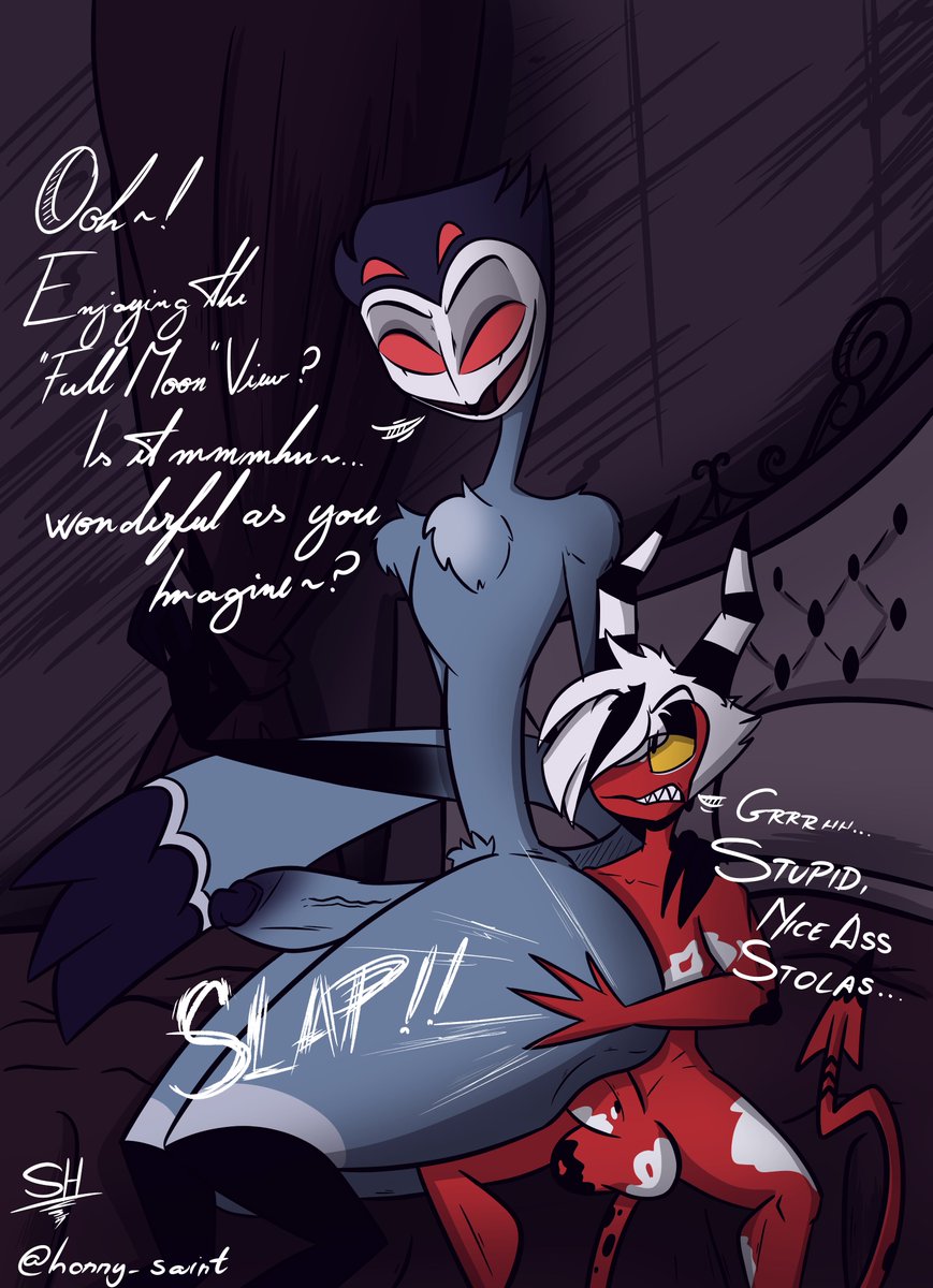 Well, guys, I'm back, which means that commissions are once again open, I want to thank <a href="/DDellavenova/">Demon Dellavenova & Golden Stardust 🔞 🌌</a> for turning to my services once again!

Stolas has a good time with another Imp, holy shit, Stella won't be pleased 👀