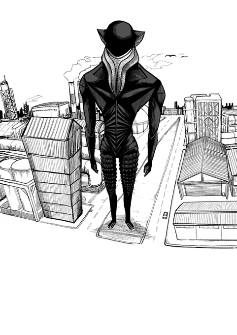 サークルの自己紹介シートに描いたメフィラス
#シン・ウルトラマン 