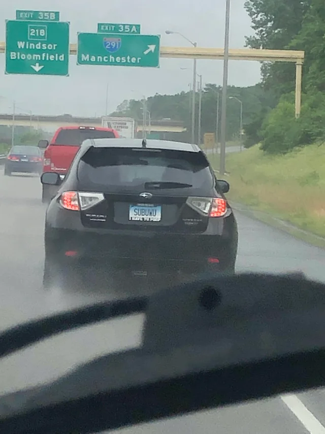 The5thUS's tweet photo. Which one of you little rat bastards is driving with the license plate that is- I am being dead serious- "Sub UwU" because I'd like to have a word with you. https://t.co/tf9c3Aqy1s