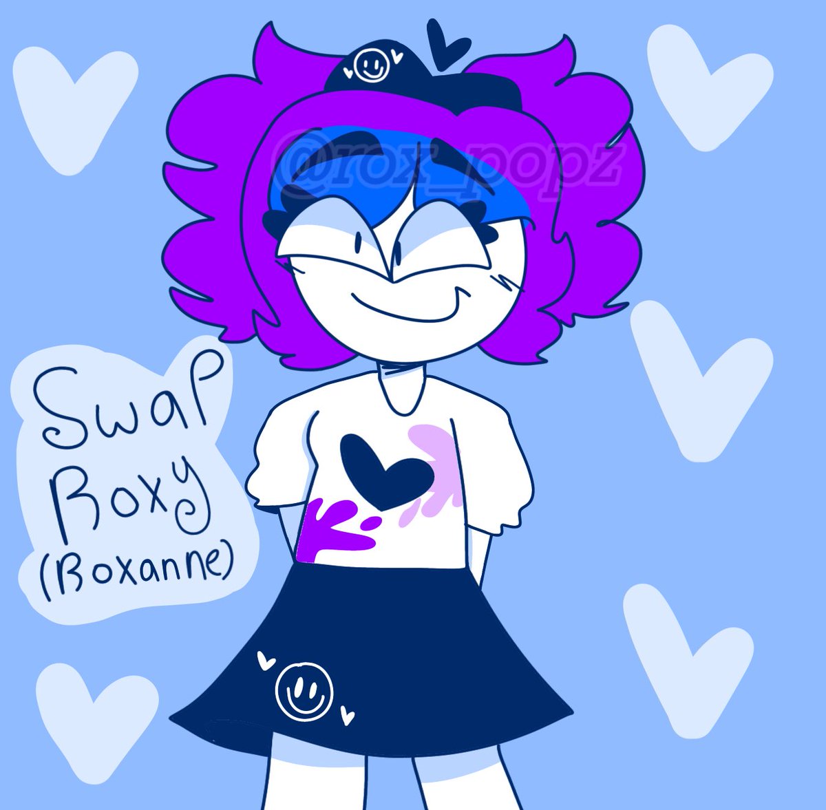 rox_popz's tweet photo. HERE SHE IS, SWAP ROXY (OR ROXANNE) !!

IF YOU WANT TO MAKE YOUR OC OR THE CANON CHARACTERS IN THE SWAP AU, USE #spookyswaped !! https://t.co/lOAXGv6eYC