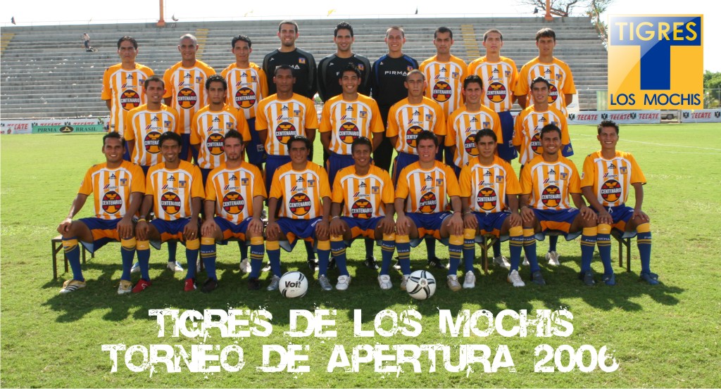 NostalgiAscenso's tweet photo. Foto oficial de @TigresOficial de LOS MOCHIS para el APERTURA '06. 

Ayúdenos a identificar a los jugadores. ¿A quienes reconocen? ¿Quiénes lograron llegar al primer equipo? https://t.co/MFXij5CRSh