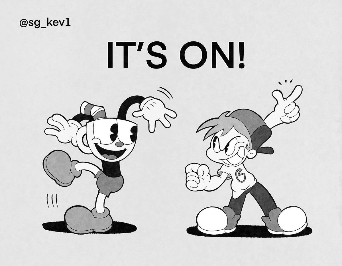Kev25632716's tweet image. “A brawl is surely brewing!”
#Cuphead #fnf  #funkhead