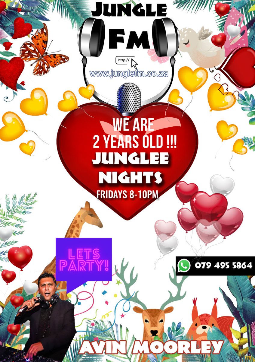 avinmoorley's tweet photo. The past 2 years have been an incredible journey and we are far from done...Thank YOU 4 choosing Junglefm 
Your support &amp; encouragement means the world to us
A special thank you to the incredible Team. Thank u 4 ur passion &amp; dedication
Heres to many more

https://t.co/WPZ0psoMH8 https://t.co/Z8HSl57qf2
