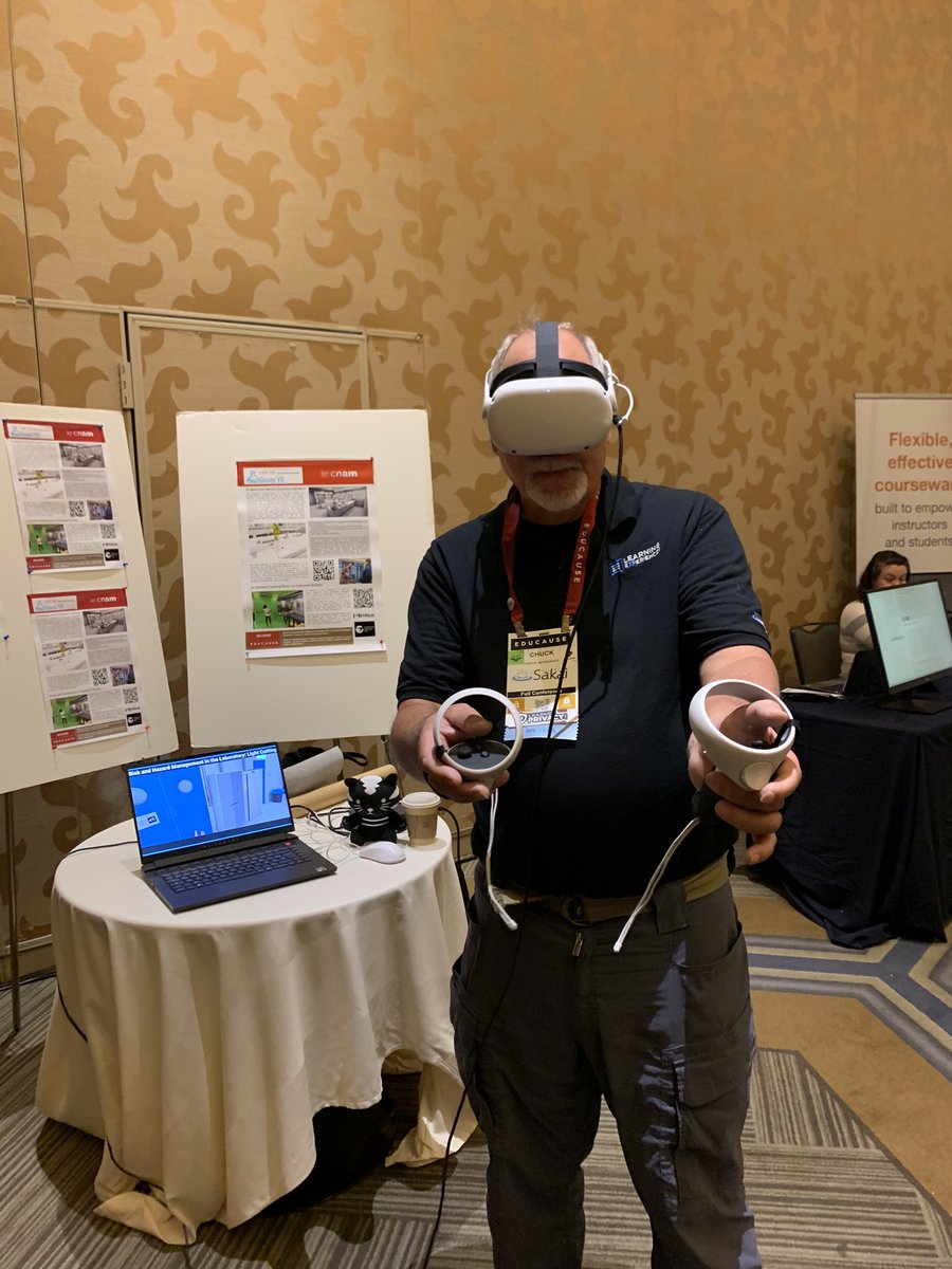 prairycat's tweet photo. Believe me or not, I’ve succeed to send @drchuck virtually in a French Chemistry Lab at #ELI2022 . But @drchuck didn’t find the beers in it. 😇
@tkoscielniak @educause #easterEggs #vr #ELI2022 @SakaiLMS #backFromTheFuture https://t.co/BV70c8k5xo