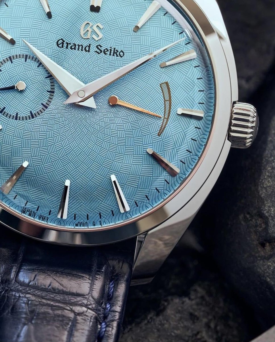 I think we’ve probably overdosed on Tiffany blue but this <a href="/grandseikousa/">Grand Seiko USA</a> dial really is stunning