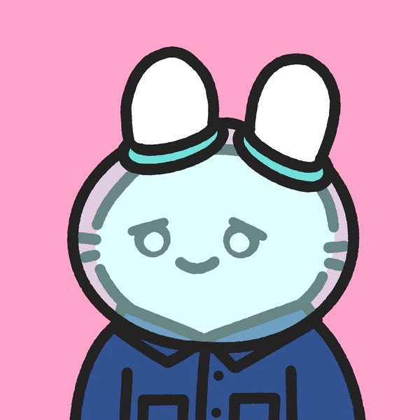 My <a href="/PiratesMeta/">Pirates of the Metaverse 🔛 FLOW</a> Skull pfp has a soft side, and it’s these cute little damn <a href="/BinkiesNFT/">Binkies Genesis🐰🌈</a> 🐰 🚀 #binkish
