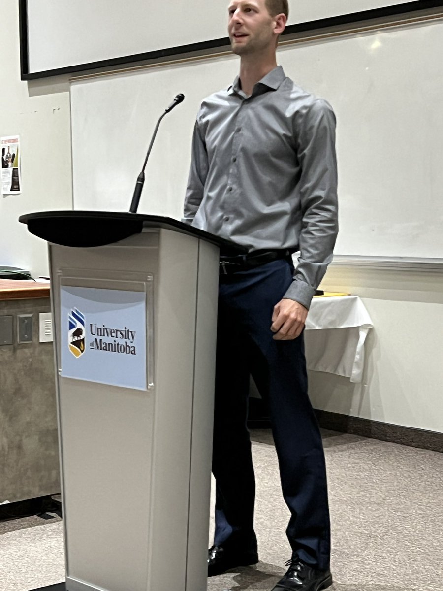 Farm management instructor Garrett Sawatzky acknowledges the challenges the students overcame in their program, not the least of which was COVID #umanitoba2022