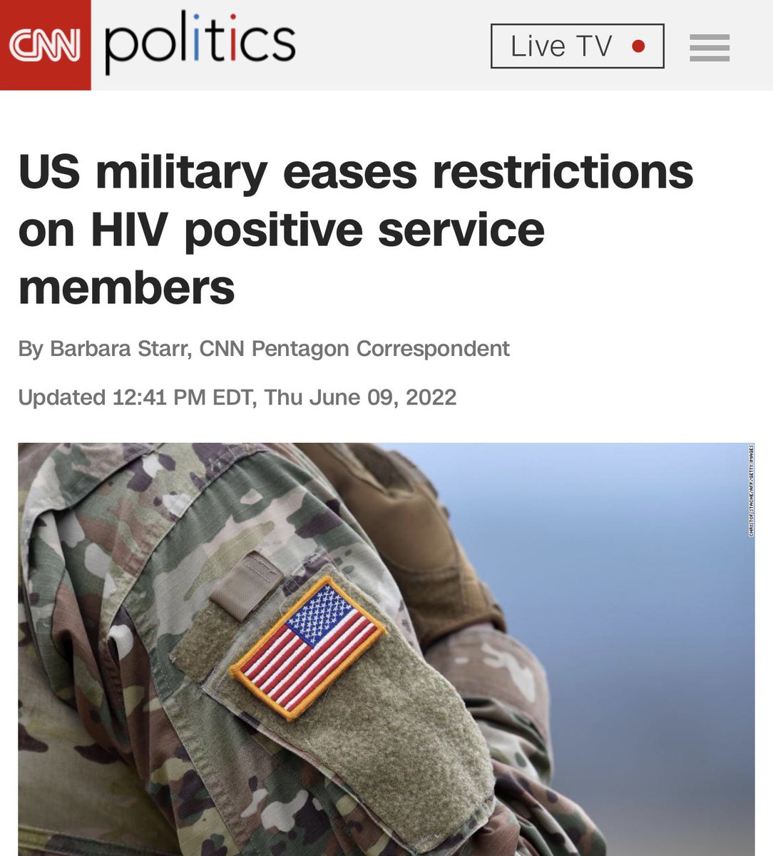 heweymedia's tweet photo. Is it not weird to anyone else that they suddenly made it a thing that you can serve in the military if you test positive for HIV? Why the sudden need to ease this restriction? 🧵 https://t.co/JvGgctF2p3