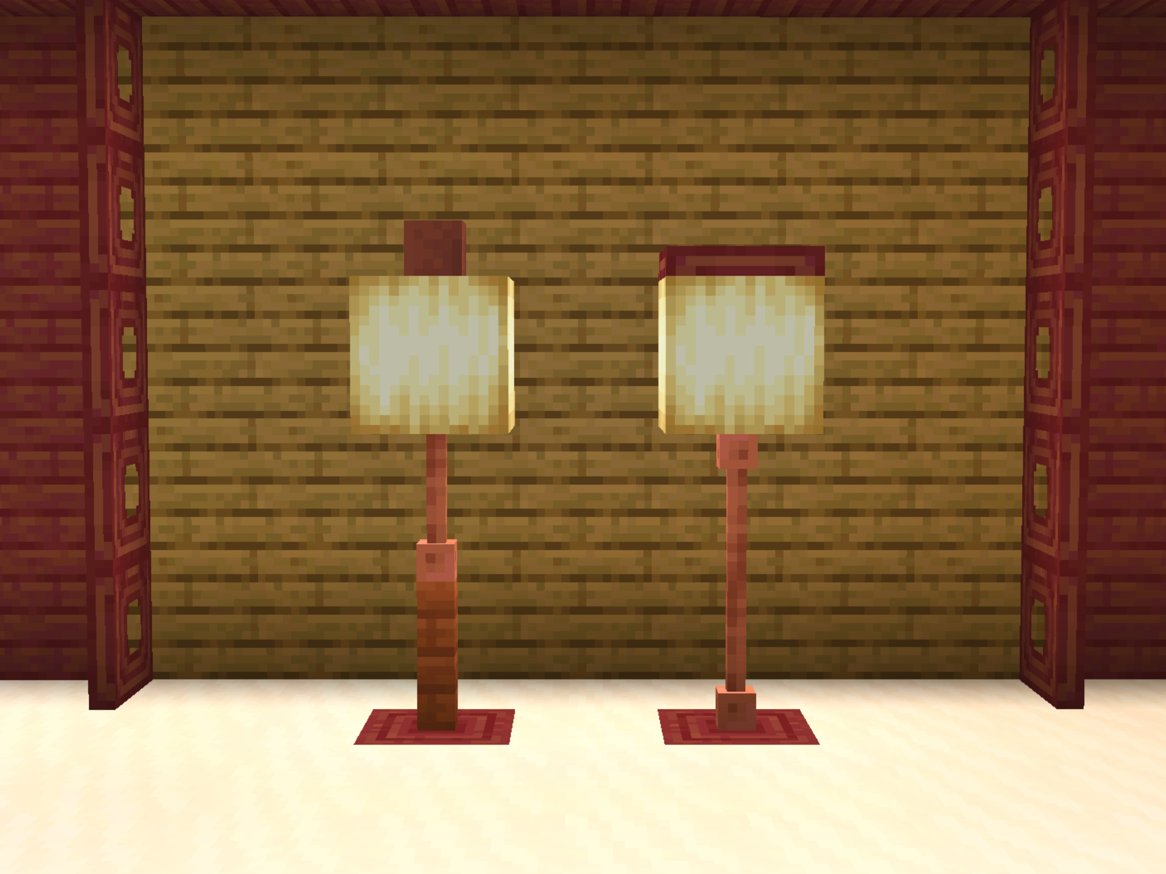 宝条みちる Minecraft Al Twitter Rt Ebara Mc アンティークな照明 フロッグライトを使ってちょっとオシャレなフロアライトを作ってみました ３種類色があるので幅が増えてイイですね Minecraft T Co Itisz9odtx Twitter