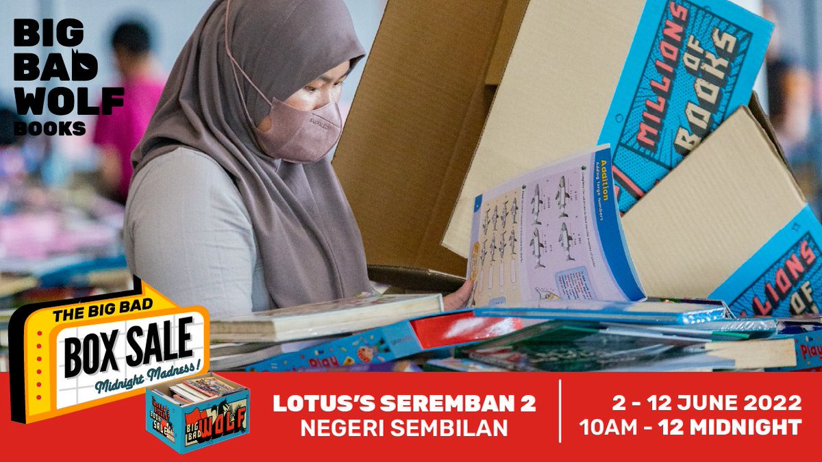 Tiga lagi voucher RM30 <a href="/bigbadwolfbooks/">.</a> @ Lotus Seremban 2 untuk dimenangi hari ini!

Cuma hanya perlu RT tweet ini dan follow acc kami &amp; BBW sekarang!

#BigBadWolfBooks #BBWNegeriSembilan2022