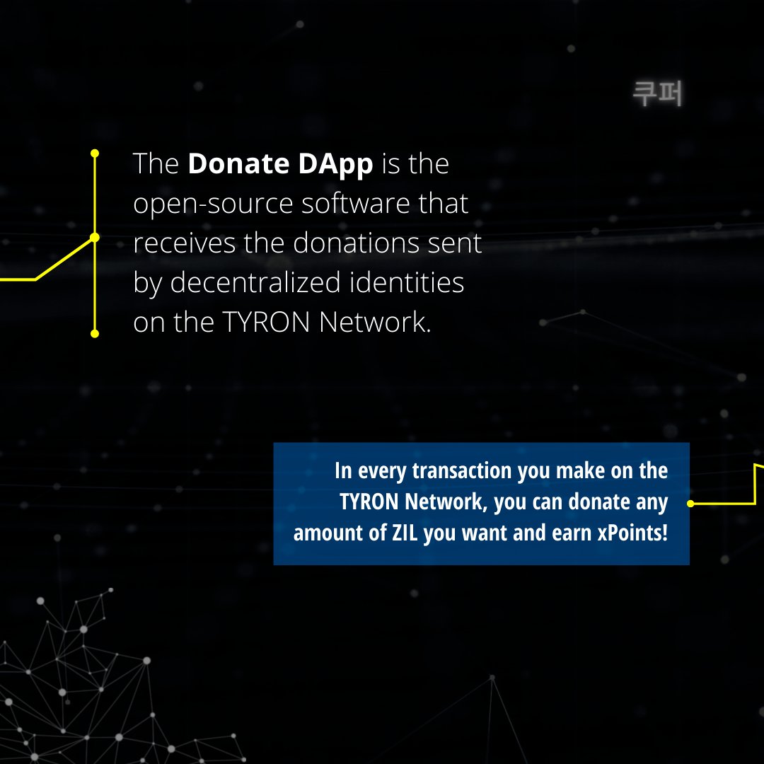 tyronDAO_org's tweet photo. The #DonateDApp is an example of how #technology can be used for humanitarian purposes.
And the more our network of #decentralized #Identities grows, the more we can do together!
#ZilFam #ZIL #blockchaintechnology #Humanity https://t.co/vF3Ydp5enN