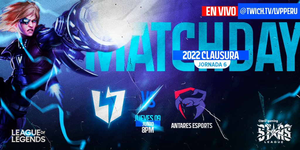 ¡ENTRAMOS A LA GRIETA!
8:00pm 🌟
⏺️en vivo twitch.tv/lvpperu
LVP Liga de Videojuegos Profesional 🏆
#GoINS⚡
#ClaroGamingStarsLeague 2022 🏆⭐️