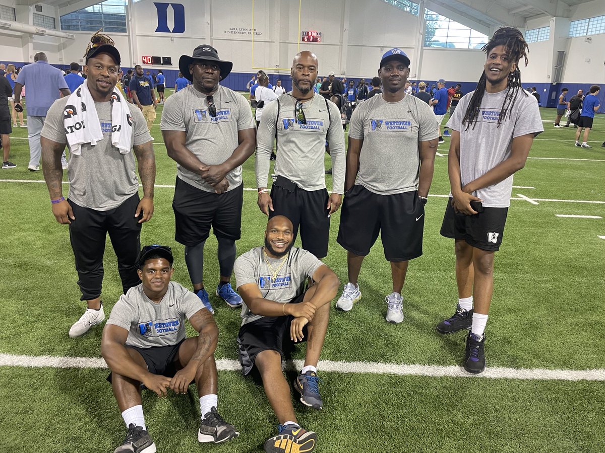 CoachEking33's tweet photo. We had a great day representing Westover as well as Cumberland County at Duke camp, coaches and student-athletes!!! https://t.co/50aub33UbK