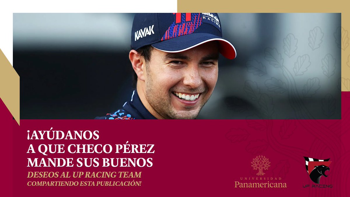 El UP Racing Team se prepara para regresar a las pistas de la Fórmula SAE, del 15 al 18 de junio en Michigan y por eso queremos llegar hasta <a href="/SChecoPerez/">Sergio Pérez</a> para que mande buenos deseos al equipo. ¡Ayúdanos a dar RT y etiquetarlo en los comentarios para lograr este objetivo!