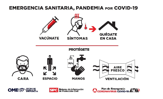 PCUAMRG's tweet photo. #COVID19 Continuamos aplicando el Plan de Emergencia Coronavirus Covid-19, NO BAJES LA GUARDIA, usa el cubrebocas, lava tus manos frecuentemente y usa gel al 70%, practica la sana distancia y mantenga una ventilación efectiva, Emergencia Sanitaria por Pandemia por Covid-19. https://t.co/pd2FSXQsBi