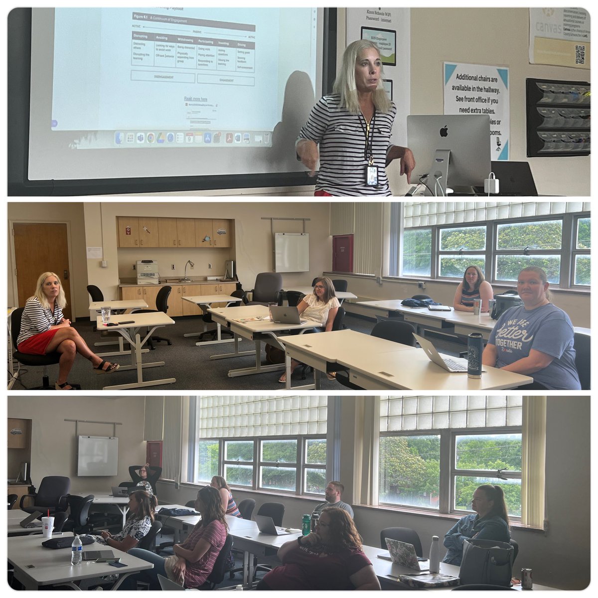 tjnix's tweet photo. @PLEBarnett leading two great sessions today with our #kcsliit group and our #kcsple demo teachers. Great dialogue as we continue to refine our work. https://t.co/SQjJTGFIvn