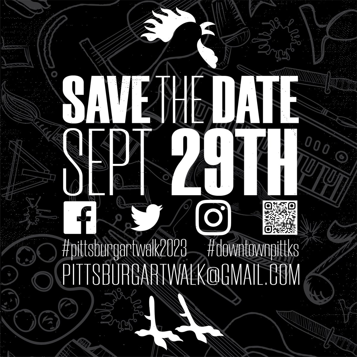 📣 📣 SAVE THE DATES FOR 2023!!! 📣 📣
Plenty of time to create those one-of-a-kind pieces for thousands to peruse on the streets of #downtownpittks!